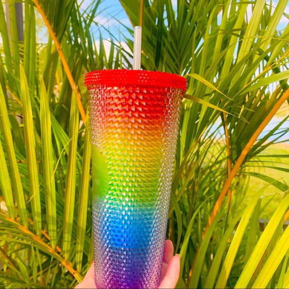 Starbucks China Pride Studded Cup Rainbow Tumbler Venti 24oz New Overseas 2021 - Picture 16 of 16